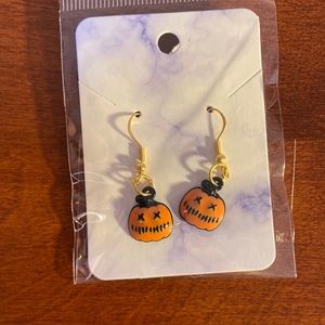 Halloween pumpkin earrings